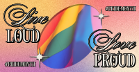 Retro Pride Month Facebook Ad Image Preview