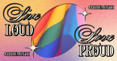 Retro Pride Month Facebook ad Image Preview