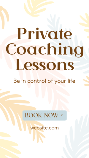 Private Coaching Facebook story Image Preview