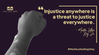 Martin Luther King Justice Facebook Event Cover Design