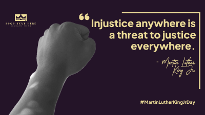 Martin Luther King Justice Facebook event cover Image Preview