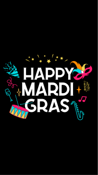 Mardi Gras Festival Facebook Story Preview