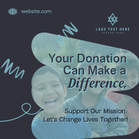 Fundraising Donation Drive Instagram Post Design