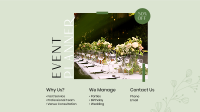 Organic Wedding Facebook event cover Image Preview