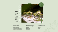 Organic Wedding Facebook Event Cover Image Preview