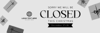 Christmas Closed Holiday Twitter header (cover) Image Preview