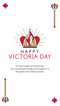Happy Victoria Day Instagram Story Design