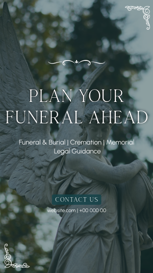 Funeral Services Instagram story Image Preview