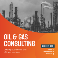 Oil and Gas Business Instagram Post Design