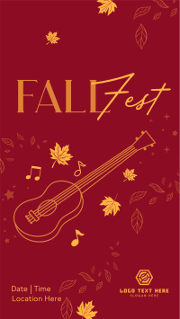 Fall Music Fest Facebook Story Design