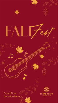 Fall Music Fest Facebook story Image Preview