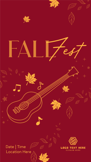 Fall Music Fest Facebook story Image Preview