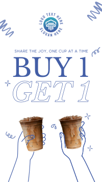 Buy 1 Take 1 Coffee Instagram Reel Preview