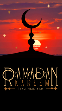 Unique Minimalist Ramadan Facebook Story Design