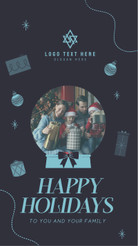Holiday Gift Christmas Greeting Instagram Story Design