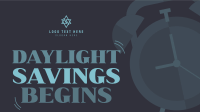 Playful Daylight Savings Facebook Event Cover Design