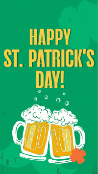 St. Patrick's Beer Greeting TikTok video Image Preview