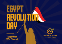 Egypt Revolution Day Postcard Image Preview