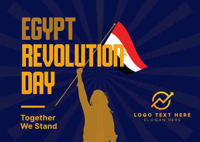 Egypt Revolution Day Postcard Image Preview