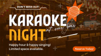Reserve Karaoke Bar Facebook Event Cover Design