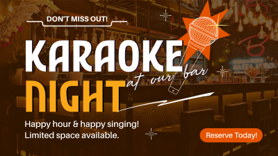 Reserve Karaoke Bar Facebook event cover Image Preview