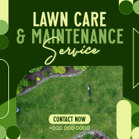 Lawn Care Services Linkedin Post Design