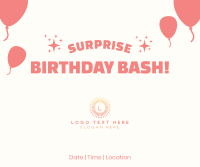 Surprise Birthday Bash Facebook post Image Preview