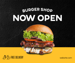 Burger Shop Opening Facebook post Image Preview
