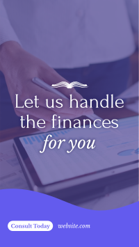 Finance Consultation Services Instagram Story Design