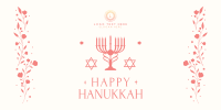 Hanukkah Festival of Lights Twitter Post Design