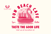Beachside Cafe Pinterest Cover Design