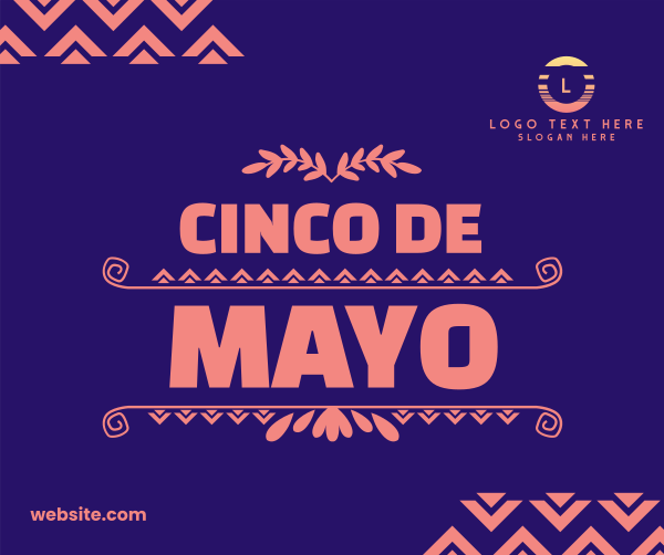 Cinco De Mayo Triangles Facebook Post Design Image Preview