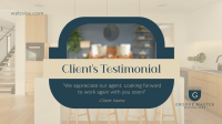 Clean Real Estate Testimonial Facebook event cover Image Preview