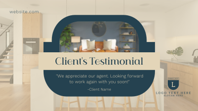 Clean Real Estate Testimonial Facebook event cover Image Preview