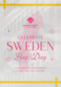 Commemorative Sweden Flag Day Poster Image Preview