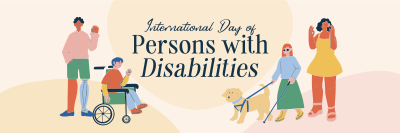 Simple Disability Day Twitter header (cover) Image Preview