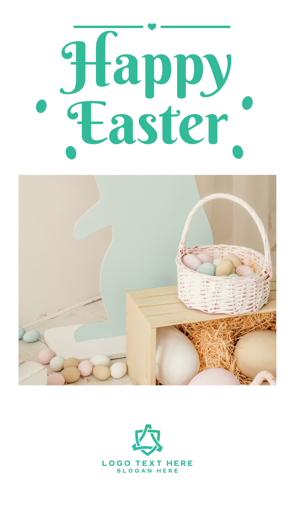 Easter Egg Hunt Basket Facebook Story Design Image Preview