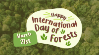 International Day of Forests  Facebook Event Cover Design