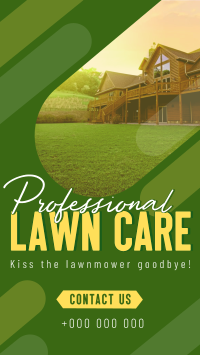 Professional Lawn Cleaning Instagram Reel Preview