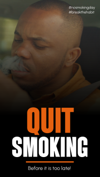 Quit Smoking Today Facebook Story Design