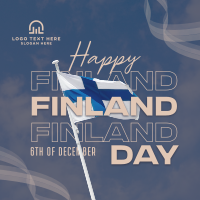 Simple Finland Indepence Day Instagram post Image Preview
