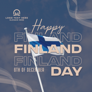 Simple Finland Indepence Day Instagram post Image Preview