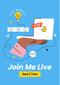 Webinar Live Flyer Design