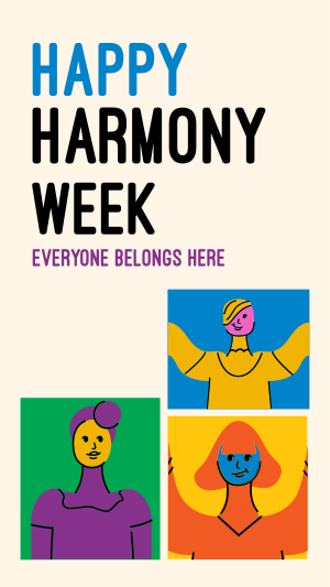 Harmony Diverse People Instagram story Image Preview