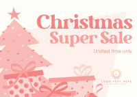 Christmas Mega Sale Postcard Design