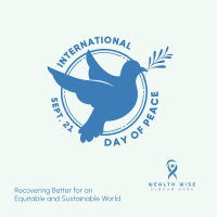 Day Of Peace Dove Badge Instagram post Image Preview