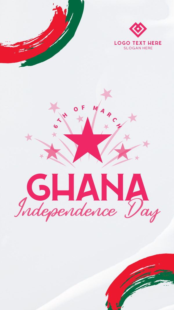 Ghana Independence Celebration Facebook Story Design