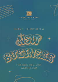 Y2K New Business Poster Design