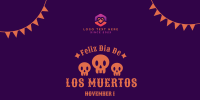 Dias De Los Muertos Greeting Twitter post Image Preview