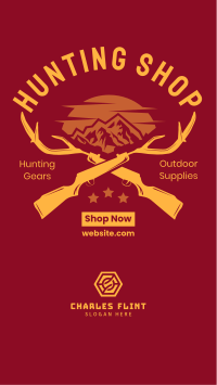 Hunting Shop Instagram story Image Preview